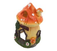 ARTSEWPLY Décoration Aquarium Maison Champignon Miniature en Résine Non Toxique, Cachette Sécurisée pour Poissons et Crevettes, Ornement pour Terrarium et Jardin Féerique, Décor Paysager