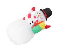 ARTSEWPLY Décoration Gonflable de Noël Bonhomme Lumineux avec Guirlande LED Extérieur Facile à Installer Ambiance Festive pour Jardin et Fête