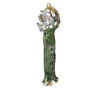 ARTSEWPLY Décoration Mezouzah Métal pour Porte Juive Ornement Religieux avec Bords Arrondis et Surface Lisse Symbole de Foi Juive Accessoire Décoratif pour Maison et Lieux Sacrés