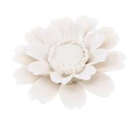 ARTSEWPLY Décoration Murale Céramique Fleur Créative Médium Blanc Tournesol Ornement Mur Salon Chambre Bureau Élément Adornment Naturel