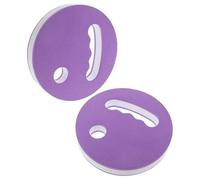 ARTSEWPLY Disques de Résistance la Nage en Mousse Eva Violet et Blanc, Paire de Poids Légers Poignée Ergonomique pour Entraînement Aquatique, Équipement Piscine pour Aquagym et Natation
