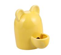 ARTSEWPLY Distributeur Automatique Eau pour Petits Animaux avec Bol Céramique Forme Oreilles de Chat Abreuvoir Auto Dispensant pour Hamsters et Petits Chats Accessoire Pet Pratique et