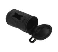 ARTSEWPLY Distributeur de Paquet à Déjections Canines Noir Porte-Paquet Robuste et Étanche avec Mousqueton Grand Rangement pour Paquet Poubelle Accessoire Léger pour Promenades Chiens et