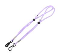 ARTSEWPLY Dragonnes de Moufles de Ski Anti-Perte Réglables 25 Cm, Corde Perles, Couleur Violet, Lot de 1 Paire pour Adultes, Accessoires Hiver pour Sports de Neige et Snowboard