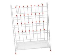 ARTSEWPLY Égouttoir de Laboratoire Compact Piquets avec Patins Antidérapants pour Tubes à Essai et Grandes Bouteilles Support Stable pour Séchage et Drainage