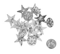 ARTSEWPLY Élégante Épingle Étoile à Branches Argentée avec Attache Badge Broche Polyvalent pour Vêtements Chapeaux et Sacs Accessoire Chic pour Femmes et Hommes pour Fête du Travail et