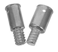 ARTSEWPLY Embouts Filetés US Standard 2 Pièces en Métal Résistant, Adaptateurs pour Manches Télescopiques de Balai à Franges, Accessoires de Réparation pour Outils de Nettoyage