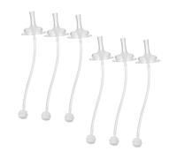ARTSEWPLY Ensemble de 6 Pailles en Silicone Réutilisables pour Biberons et Gobelets à Large Embouchure, Faciles à Nettoyer et Étanches, Adaptées aux Bébés et Garçons et Filles