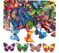 ARTSEWPLY Épingles Broches 3D Colorées 100 Pièces Accessoires Décoratifs pour Vêtements Paquet à Dos Chapeaux Décoration Maison Bricolage Anniversaire Fête