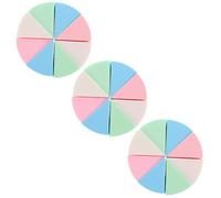 ARTSEWPLY Éponge à Maquillage en Latex Triangulaire Lot de 3 Sets de Éponges pour Fond de Teint 24 Pcs Double Usage