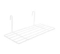 ARTSEWPLY Étagère Murale Grille Blanche Rangement Mural Fil Métallique Support Droit pour Accessoires Grille Murale Organisateur Pratique pour Cuisine et Salle de Bain