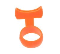 ARTSEWPLY Étui de Rangement Pratique pour Médiators en Silicone Orange, Protège-Doigt Antidérapant, Facile à Transporter, pour Guitaristes Débutants