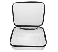 ARTSEWPLY Étui Rigide à Fermeture Éclair Noir Transparent, Paquet de Rangement Grosse Taille 24,5x20x10 Cm, Plastique Épais 120μm, Organisateur Multifonction pour Maquillage, Jouets