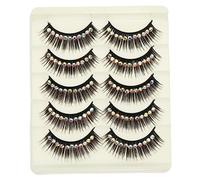 ARTSEWPLY Faux Cils Cosmétiques En Pierre Précieuse 10 Paires Taille Standard Pour Maquillage Des Cils Femmes Et Filles Soirée Spectacle Pailletés Concentrés