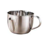 ARTSEWPLY Filtre Séparateur de Graisse en Acier Inoxydable 304 Couvercle et Brosse, Bol Passoire à Soupe Anti-huile Cuisine Maison et Restaurant, Séparateur Graisse la Cuisine et Solide