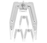 ARTSEWPLY Fourchettes à Rôtir en Acier Inoxydable 4 Pièces Accessoires pour Friteuse à Air Chaud Compatibles Fourchette à Viande et Barbecue pour Cuisson Uniforme du Poulet Rôti et