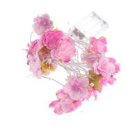 ARTSEWPLY Guirlande Lumineuse LED Fleurs Roses Lumière Décorative à Piles Mariage Noël Fête Intérieure