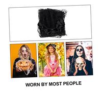 ARTSEWPLY Halloween Headband With Double Layer Lace Veil And Realistic Rose Flowers Party And Day Of The Dead Cosplay Accessory For Women