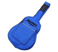 ARTSEWPLY Housse pour Guitare Folk 40/41 Pouces en Tissu Oxford Imperméable Doubles Bretelles Réglables et Poche Avant Paquet à Dos Bleu pour Guitare Acoustique et Électrique