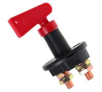 ARTSEWPLY Interrupteur de Batterie Rotatif 4 Trous Poignée en Caoutchouc Léger pour Yacht et Quad, Coupe-circuit Isolateur pour Protection Batterie