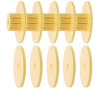 ARTSEWPLY Kit de Fixation pour Perchoir de Cage à Oiseaux 10 Pièces Écrous et Rondelles M6 Jaunes, Matériel Robuste Compatible Cages à Perruches et Perroquets, Accessoires pour