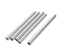 ARTSEWPLY Kit de Réparation pour Mâts de Tente en Alliage D'aluminium, 5 Pièces Argentées, Solution Rapide pour Réparation en Camping et Aventures en Plein Air