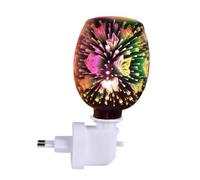 ARTSEWPLY Lampe Aromatique 3D sans Fumée en Verre Artisanal, Diffuseur D'arômes Décoratif pour Chambre à Coucher, Salon Et Contemplation, Lampe D'aromathérapie Électrique Ac220