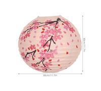 ARTSEWPLY Lanterne Japonaise en Papier 30 CM Rose Décorative pour Mariage et Restaurant Lanterne Suspendue D’Extérieur Style Japonais Décor Traditionnel Japonais