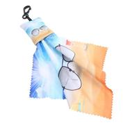 ARTSEWPLY Lingette de Nettoyage pour Lunettes et Écrans Chiffon Microfibre Compact avec Porte-Clés Imprimé et Réutilisable pour Optiques Téléphones et Appareils Photo Nettoyage