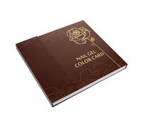 ARTSEWPLY Livre De Présentation Nail Art 120 Couleurs 120 Cartes D'exposition Des Ongles Taille Standard Pour Professionnels Et Étudiants Nail Art Présentoir Pour Exercice Et Affichage Couleurs