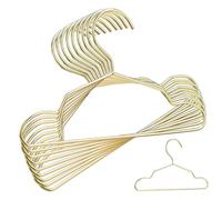 ARTSEWPLY Lot de 10 Mini Cintres pour Vêtements d'animaux en Métal Doré, Taille Moyenne 20 Cm, pour Rangement De Placard, Cintres Anti-Glisse pour Chiens Et Chats