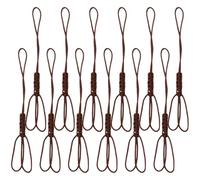 ARTSEWPLY Lot de 100 Cordes de Protection en Polyester pour Théière Faites Main Résistantes à L’Usure Couleur Café Corde de Connexion pour Couvercle de Bouilloire à Usage Quotidien