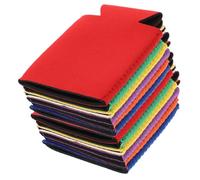 ARTSEWPLY Lot de 12 Manchons Isolants Réutilisables pour Canettes 330 Ml Étuis Antidérapants en Silicone Multicolores Adaptés pour Bière Soda et Vin pour Pique-Niques et Événements en