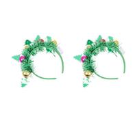 ARTSEWPLY Lot de 2 Bandeaux de Noël pour Garçon et Filles Boules Décoratives Accessoires de Coiffure Festifs Légers et Confortables Décoration de Tête D’Arbre de Noël pour Fêtes et