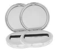 ARTSEWPLY Lot De 2 Boîtes à Poudre Vides Miroir, Légères Et Réutilisables, Adaptées La Poudre Corporelle Et Cosmétique En Déplacement