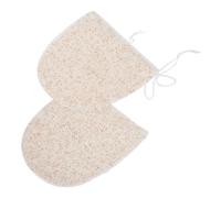 ARTSEWPLY Lot De 2 Éponges Nettoyantes Et Exfoliantes Visage En Fibres De Noyaux De Noix, Format Moyen, Double Face, Pour Gommage Et Démaquillage Visage Femmes, Nettoyage Quotidien Et Soin Peau