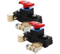 ARTSEWPLY Lot de 2 Interrupteurs de Déconnexion de Batterie Automobile Isolants Coupe-Circuit Anti-Fuite pour Voitures Bateaux et Camping-Cars Résistant à la Corrosion et Déconnexion
