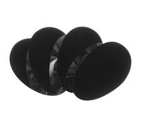 ARTSEWPLY Lot de 2 Paires Coussinets Pectoraux en Silicone Auto-adhésifs pour Hommes Rembourrages Musculaires Noirs Réutilisables Protection Poitrine Discrète pour Sport et Loisirs