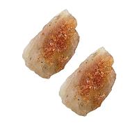 ARTSEWPLY Lot De 2 Pierres Énergétiques Naturelles En Soleil 1-2 Cm Pierres Brutes Pour Chakras Décoratives Pour Et Yoga Ensemble Aléatoire
