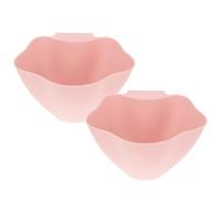 ARTSEWPLY Lot de 2 Poubelles Suspendues Roses en Plastique Résistant, Boîtes de Rangement pour Chariot de Salon de Beauté, Contenants à Déchets Pratiques pour Matériel de Tatouage et Soins