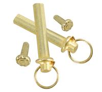 ARTSEWPLY Lot de 2 rivets et écrous pour axe d'éventail à main en acier inoxydable avec vis solides pour réparation et bricolage d'éventails pliables, accessoires durables et sûrs, dorés avec