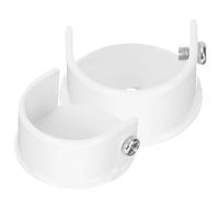 ARTSEWPLY Lot de 2 Supports Latéraux pour Tringle à Rideau 28Mm Fixation Murale Blanche en Métal Robuste Accessoires de Montage pour Rideaux de Fenêtre Installation Facile et Solide