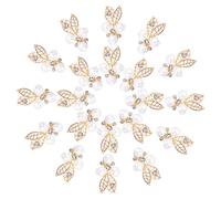 ARTSEWPLY Lot De 20 Accessoires De Coiffure En Perles Et Breloques Pour Pinces à Cheveux Diy Pour Filles Couleur Vive Création De Coiffures Mode Bijoux De Cheveux Artisanat