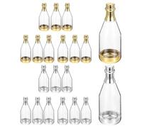 ARTSEWPLY Lot de 20 Boîtes à Dragées en Forme de Bouteille Imitation 10 Dorées 10 Argentées Boîtes à Bonbons pour Mariage et Fêtes Coffrets Présents Décoratifs et Festifs