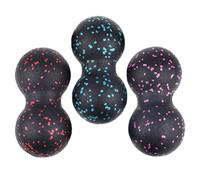 ARTSEWPLY Lot de 3 Balles de Massage de Cacahuète en Epp Mini Rouleaux pour Dos Épaules Nuque et Jambes Outil Portable pour Relaxation Musculaire et Fascia Accessoire Fitness et Yoga