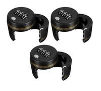 ARTSEWPLY Lot de 3 Bouchons à Vin Verrouillables à Combinaison 3 Chiffres Bouchon de Sécurité Noir Réutilisable pour Bouteilles de Vin Whisky et Spiritueux - Cadenas pour Bouteille