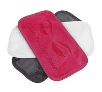 ARTSEWPLY Lot De 3 Coussinets Frontaux Pour Extensions De Cils, Accessoires Pour Greffe De Cils, Couleurs Rose Foncé Blanc Gris, Outil Professionnel Pour Salons Et Usage Maison