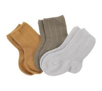 ARTSEWPLY Lot de 3 Paires de Chaussettes -hautes pour Bébé 6-12 Mois, en Tissu Respirant sans Couture, Couleur Vert Militaire, Adaptées au Printemps L'automne, Chaussettes Confortables