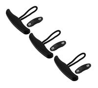 ARTSEWPLY Lot De 3 Poignées en Nylon pour Canoë-Kayak Robustes Accessoires pour Kayak Poignée pour Kayak Kit D'Accessoires pour Kayak Poignée D'Embarquement en Plastique Noir