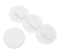 ARTSEWPLY Lot de 4 Clips de Rideau Ventouses Auto-adhésives, Maintien Sécurisé Anti-éclaboussures pour Salle de Bain, sans Perçage, Adaptés Maison, Hôtels et Espaces Publics